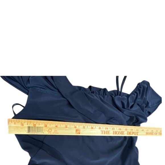 "ELIZA J." Floral Maxi Overlay Summer Dress SZ 6 Tea Garden Party Core Belted - Picture 6 of 13